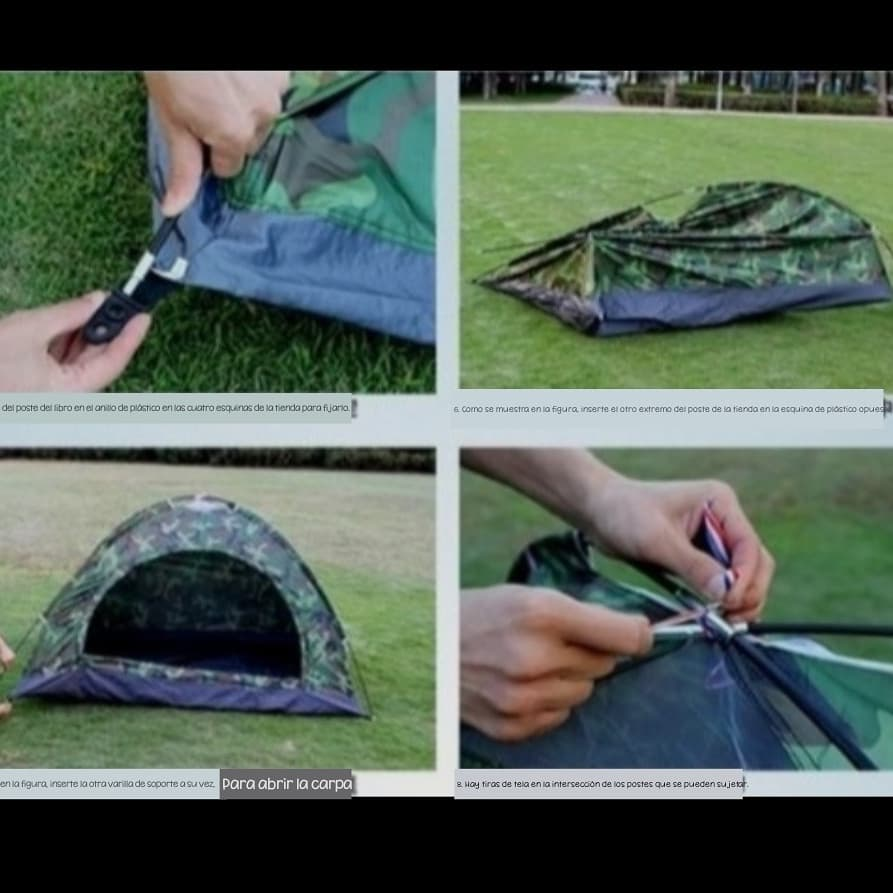 Combo Supervivencia (Carpa y Linterna USB)
